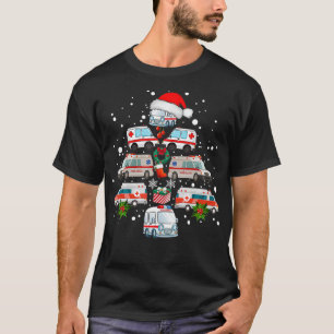 Ambulance Christmas Tree AMR Funny EMS EMT Paramed T-Shirt