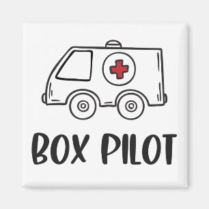 Ambulance Driver EMS EMT Paramedic Box Pilot Magnet