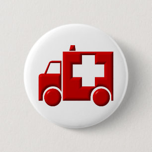 Ambulance / EMT 6 Cm Round Badge