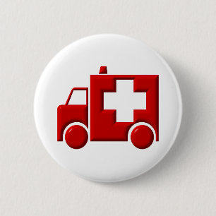 Ambulance / EMT 6 Cm Round Badge