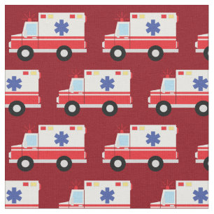 Ambulance EMT Emergency Vehicles Fabric