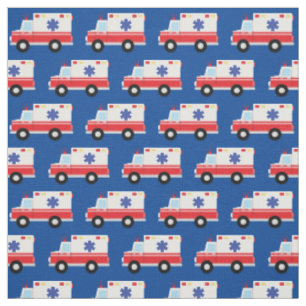Ambulance EMT Emergency Vehicles Fabric