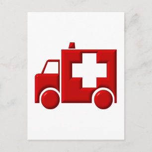 Ambulance / EMT Postcard