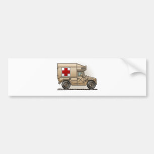 Ambulance Military Hummer Medic Bumper Sticker