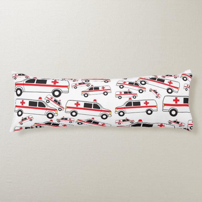 Ambulance Pattern Body Cushion (Front)
