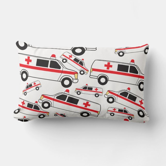 Ambulance Pattern Lumbar Cushion (Front)