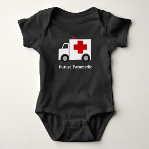 Ambulance Personalised Future Paramedic Baby Bodysuit