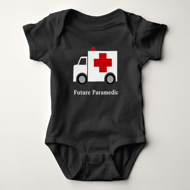 Ambulance | Personalised | Future Paramedic Baby Bodysuit (Front)