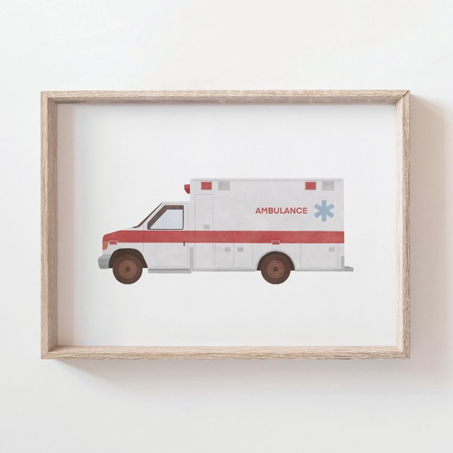 Ambulance Print Kids Room Decor (Creator Uploaded)