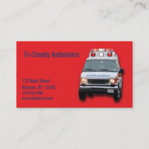Ambulance Service Business Card