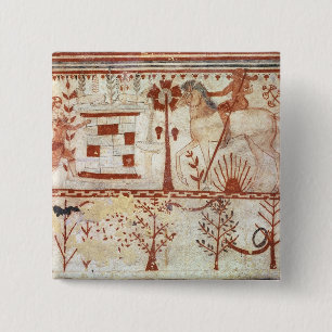 Ambush of the Trojan Prince Troilus 15 Cm Square Badge
