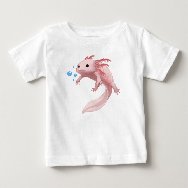 Ambystoma Mexicanum Cute Axolotl Teens Toddler Kid Baby T-Shirt (Front)