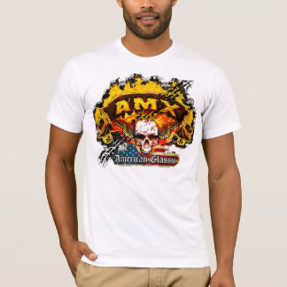 AMC AMX Javelin - Burnout Banner Skull -n- Flag T-Shirt