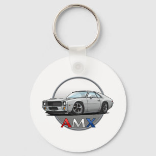 AMC_AMX_white Key Ring