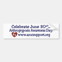 AMC Awareness Day Bumper Sticker