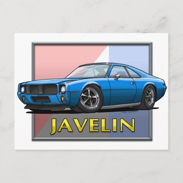 AMC_Javelin_Blue Postcard (Front)