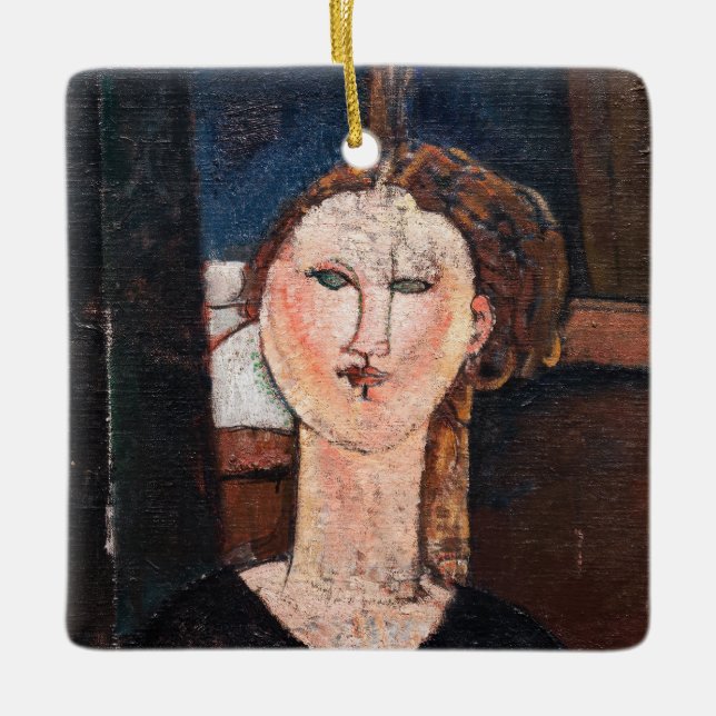 Amedeo Modigliani - Antonia Ceramic Ornament (Front)