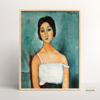 Amedeo Modigliani Christina Vintage Portrait Paint