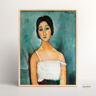 Amedeo Modigliani Christina Vintage Portrait Paint Poster