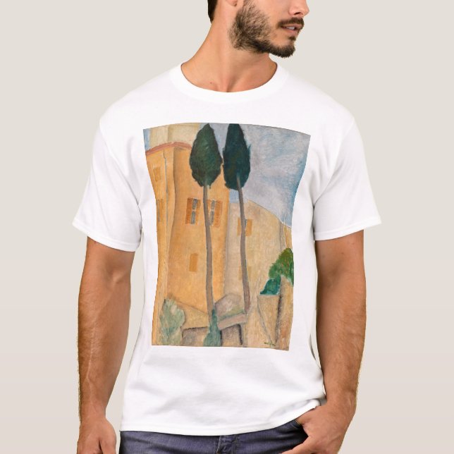 Amedeo Modigliani - Cypresses and Houses at Cagnes T-Shirt (Front)