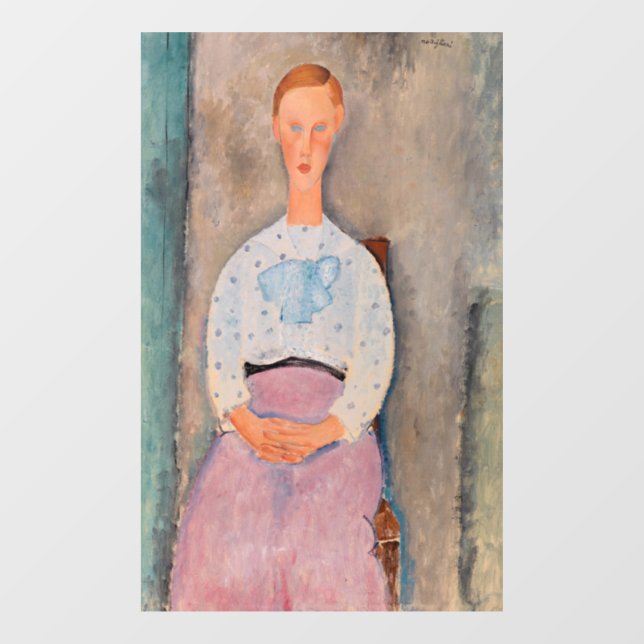 Amedeo Modigliani - Girl with a Polka-Dot Blouse (Sheet)