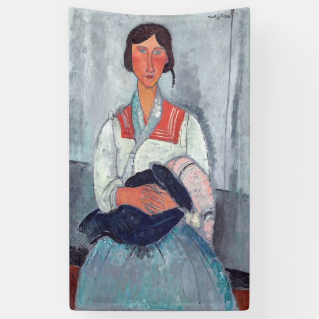 Amedeo Modigliani - Gypsy Woman with Baby Banner (Vertical)