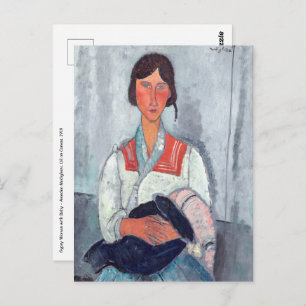 Amedeo Modigliani - Gypsy Woman with Baby Postcard