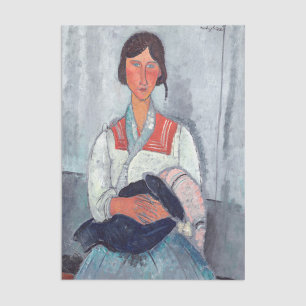 Amedeo Modigliani - Gypsy Woman with Baby Tissue Paper