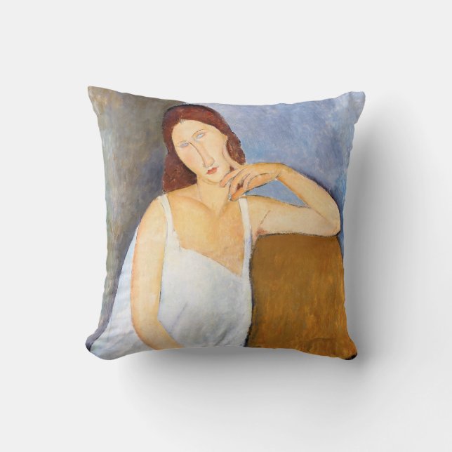 Amedeo Modigliani - Jeanne Hebuterne Cushion (Front)