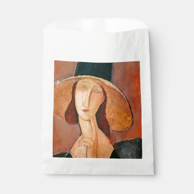 Amedeo Modigliani - Jeanne Hebuterne in Large Hat Favour Bags (Front)