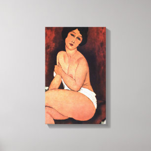 Amedeo Modigliani Large Seated Woman Canvas Print
