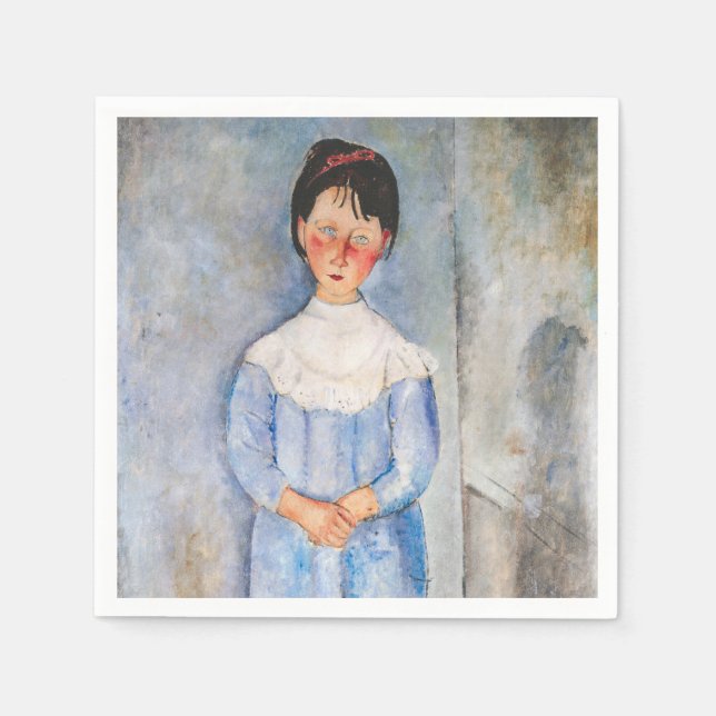 Amedeo Modigliani - Little Girl in Blue Napkin (Front)