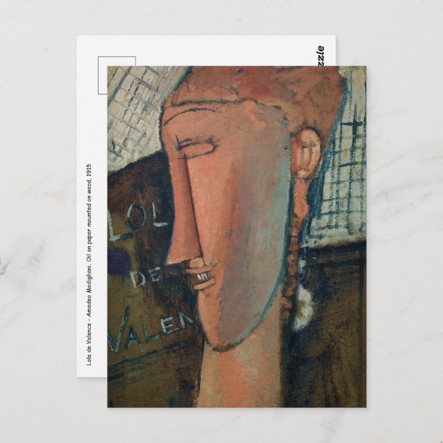Amedeo Modigliani - Lola de Valence Postcard (Front/Back)