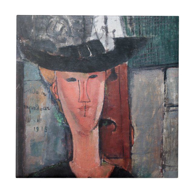 Amedeo Modigliani - Madame Pompadour Tile (Front)