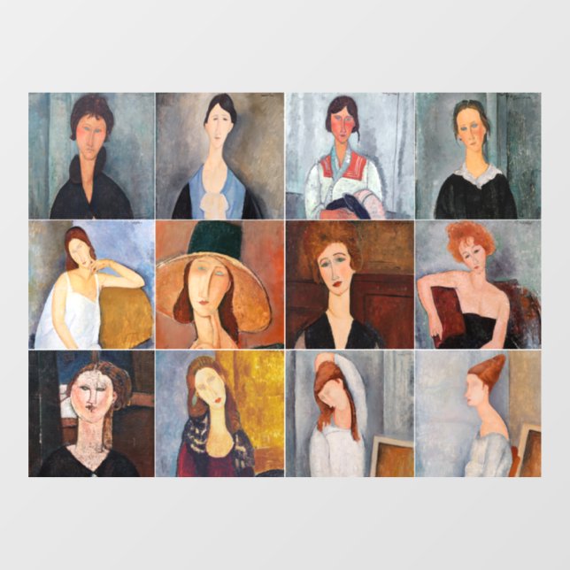 Amedeo Modigliani - Masterpieces Collage (Sheet)