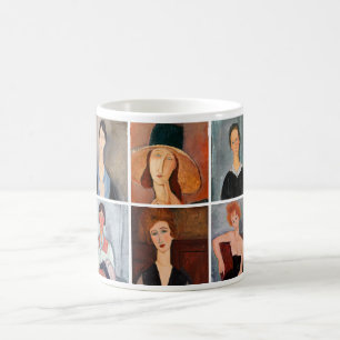 Amedeo Modigliani - Masterpieces Collage Coffee Mug