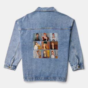Amedeo Modigliani - Masterpieces Collage Denim Jacket