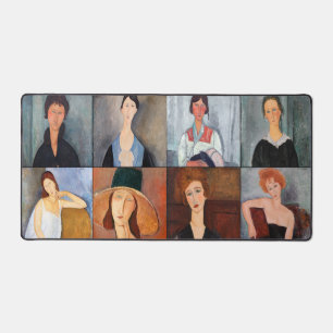 Amedeo Modigliani - Masterpieces Collage Desk Mat