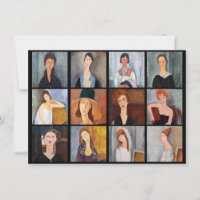 Amedeo Modigliani - Masterpieces Collage