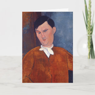 Amedeo Modigliani - Monsieur Deleu Card