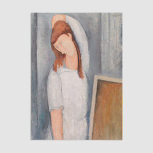 Amedeo Modigliani - Portrait Jeanne Hebuterne #1 Tissue Paper