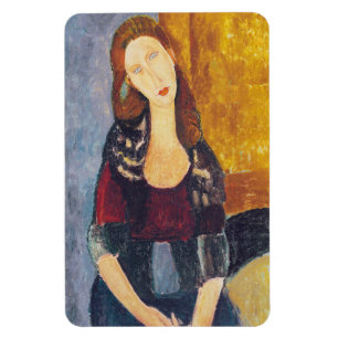 Amedeo Modigliani - Portrait Jeanne Hebuterne #2 Magnet