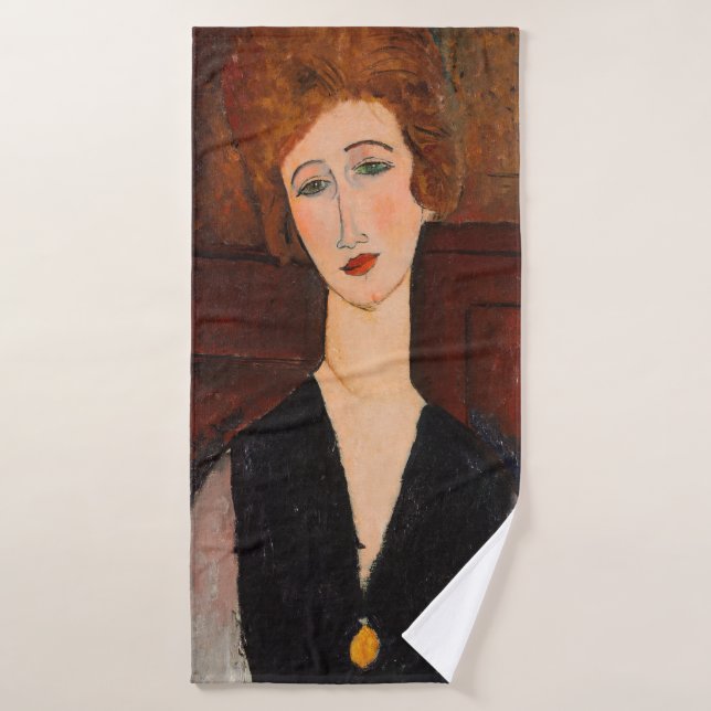 Amedeo Modigliani - Portrait of a Woman Bath Towel Set (Bath Towel)