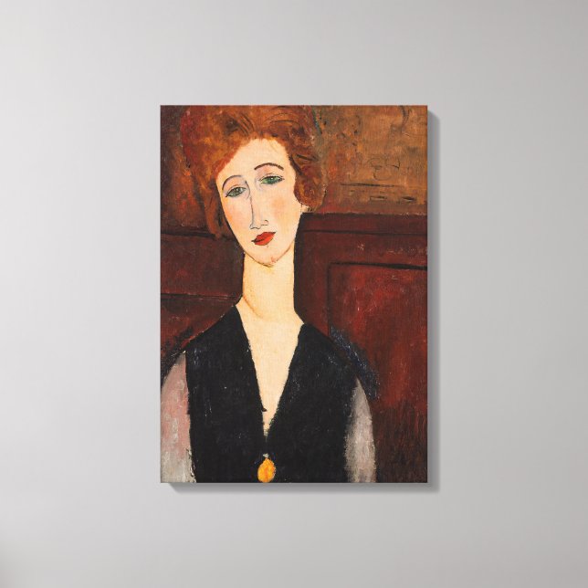 Amedeo Modigliani - Portrait of a Woman Canvas Print (Front)