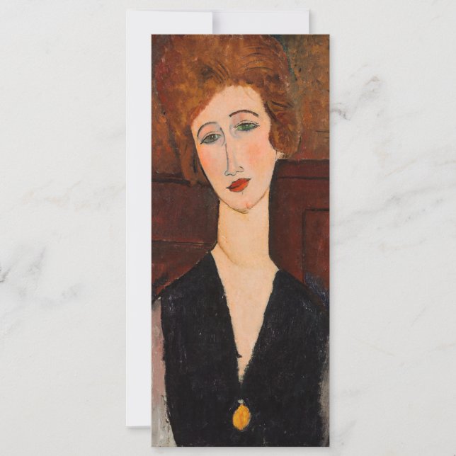 Amedeo Modigliani - Portrait of a Woman Invitation (Front)