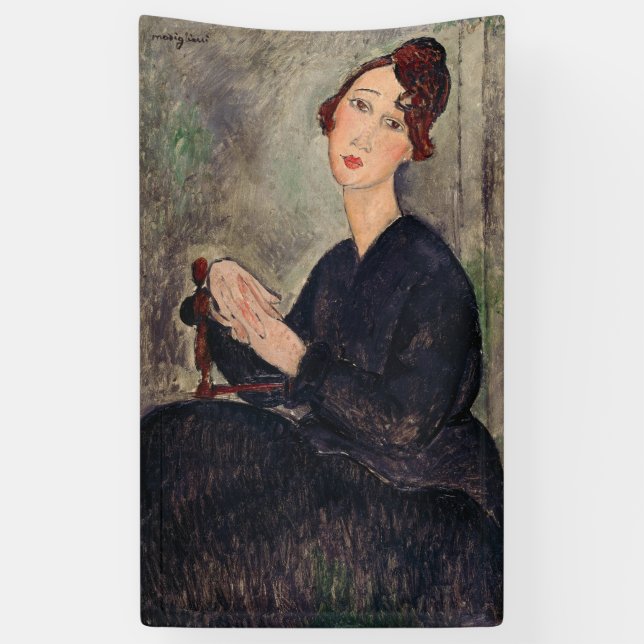 Amedeo Modigliani - Portrait of Dedie Hayden Banner (Vertical)