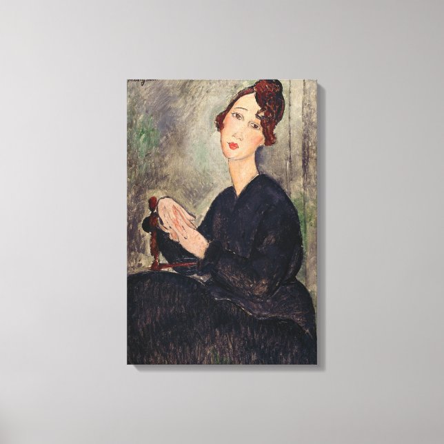 Amedeo Modigliani - Portrait of Dedie Hayden Canvas Print (Front)