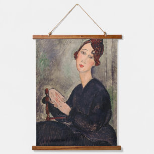 Amedeo Modigliani - Portrait of Dedie Hayden Hanging Tapestry