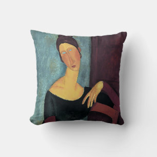 Amedeo Modigliani, Portrait of the Artist's Wife Cushion