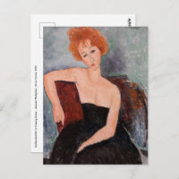 Amedeo Modigliani - Redheaded Girl Evening Dress